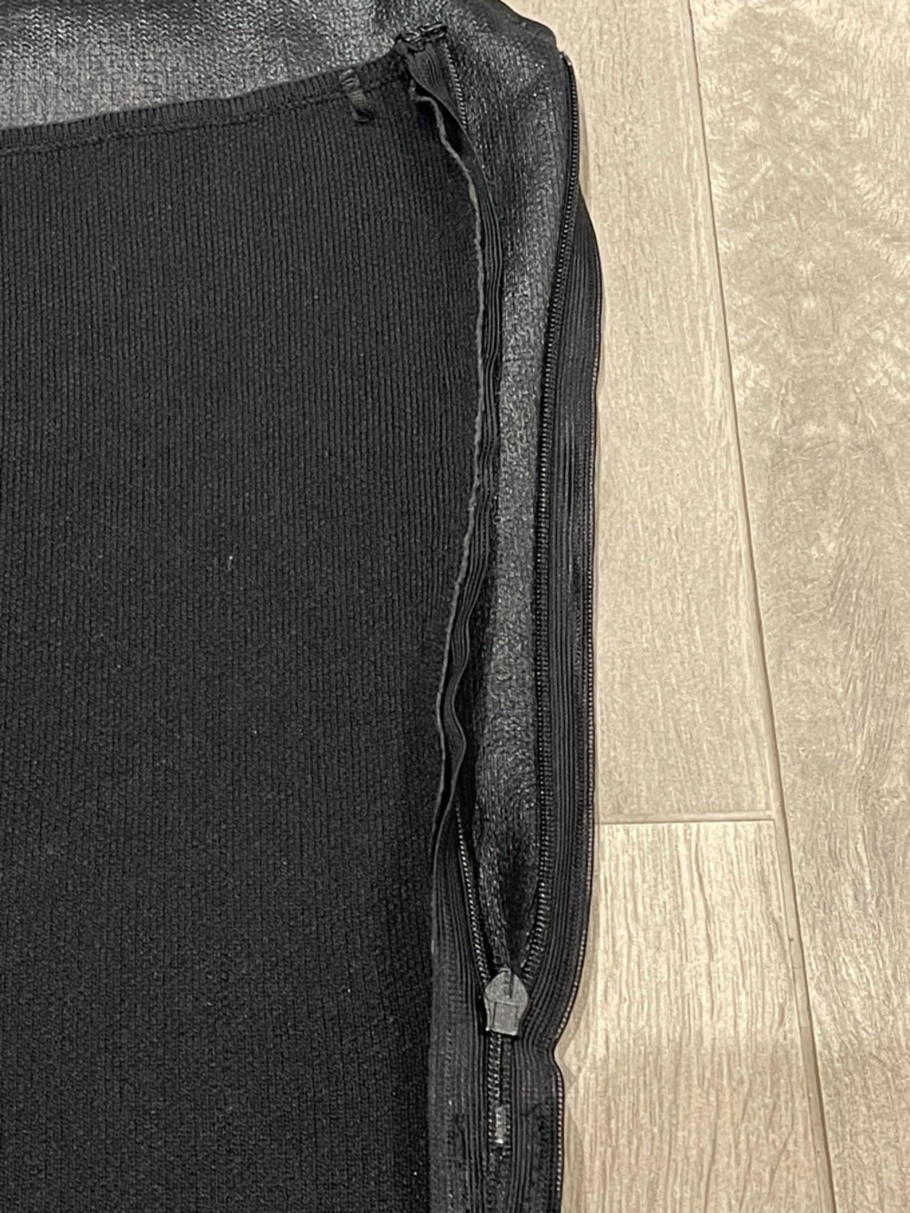 ZARA Black Leather Look like Strapless Top Bustier Tube Top Size L - Picture 5 of 8